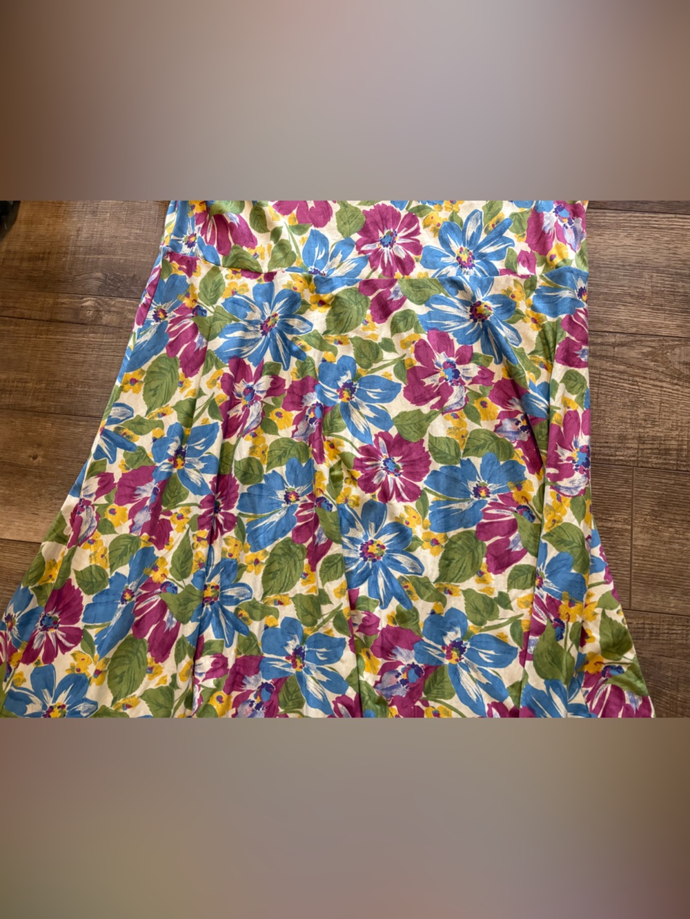 Chaps Floral Lightweight Maxi Dress Flutter Bow Tie Sleeves Flowy Skirt - Picture 3 of 9